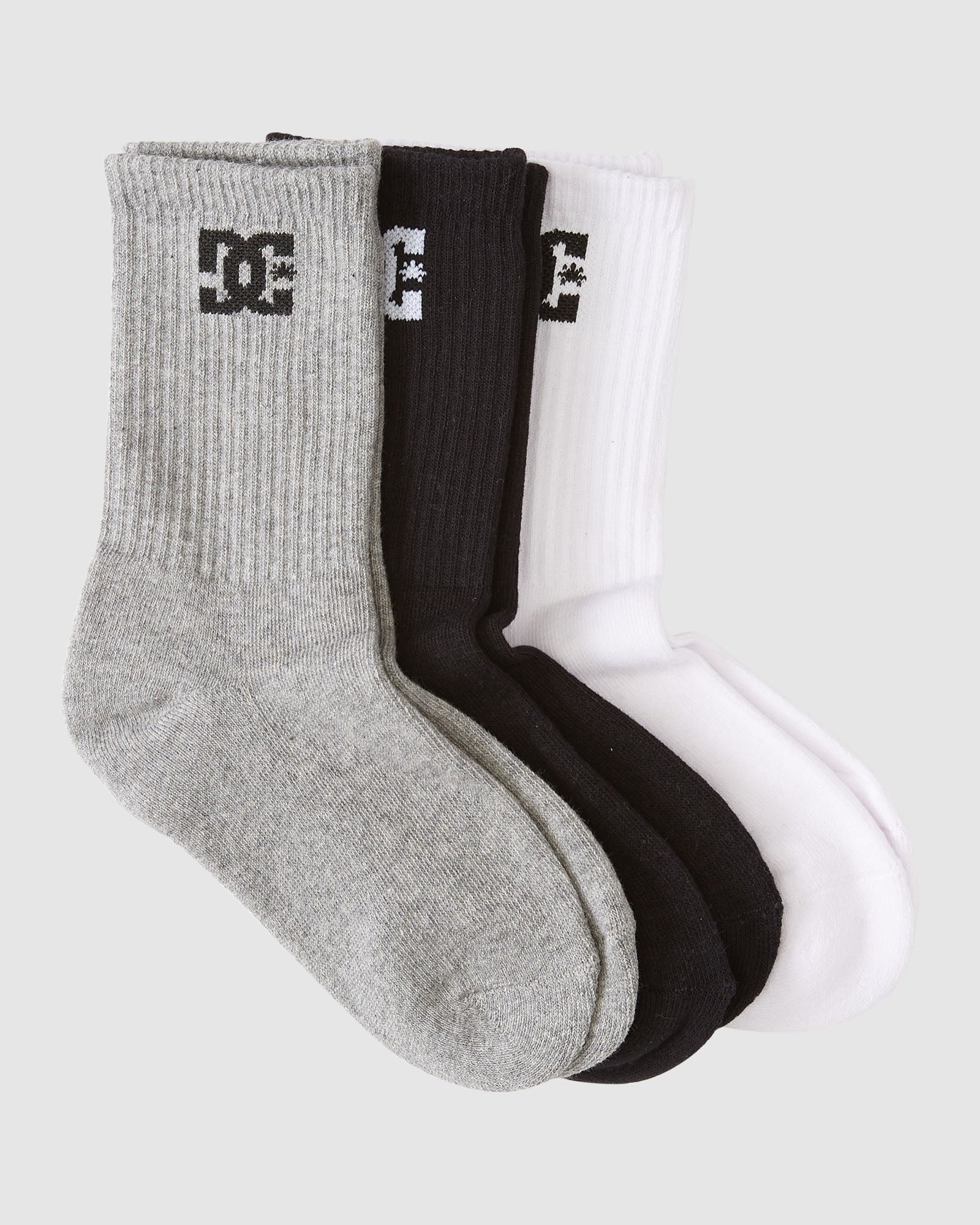 Boys DC Crew 3 Pack Socks