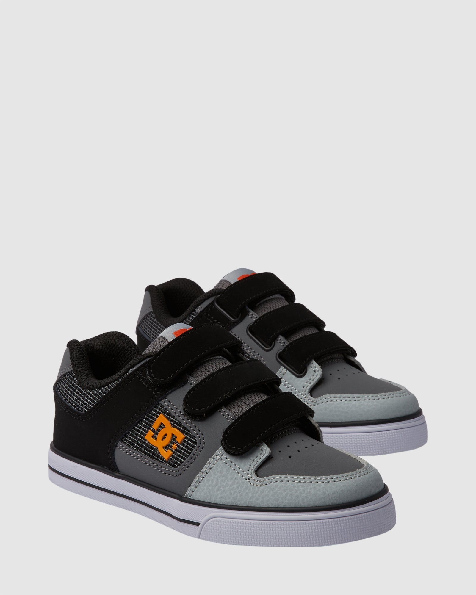 Kids 4 16 Pure V Shoes GREY ORANGE 11 DC Shoes