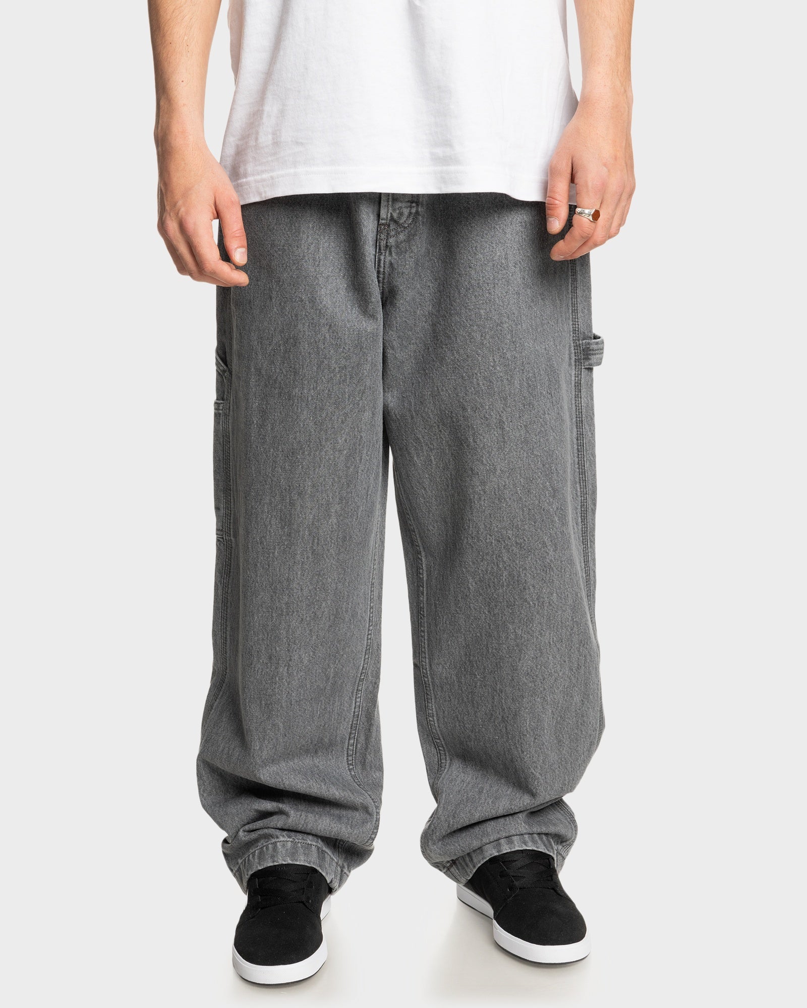 Mens Worker Baggy Relaxed Fit Jeans