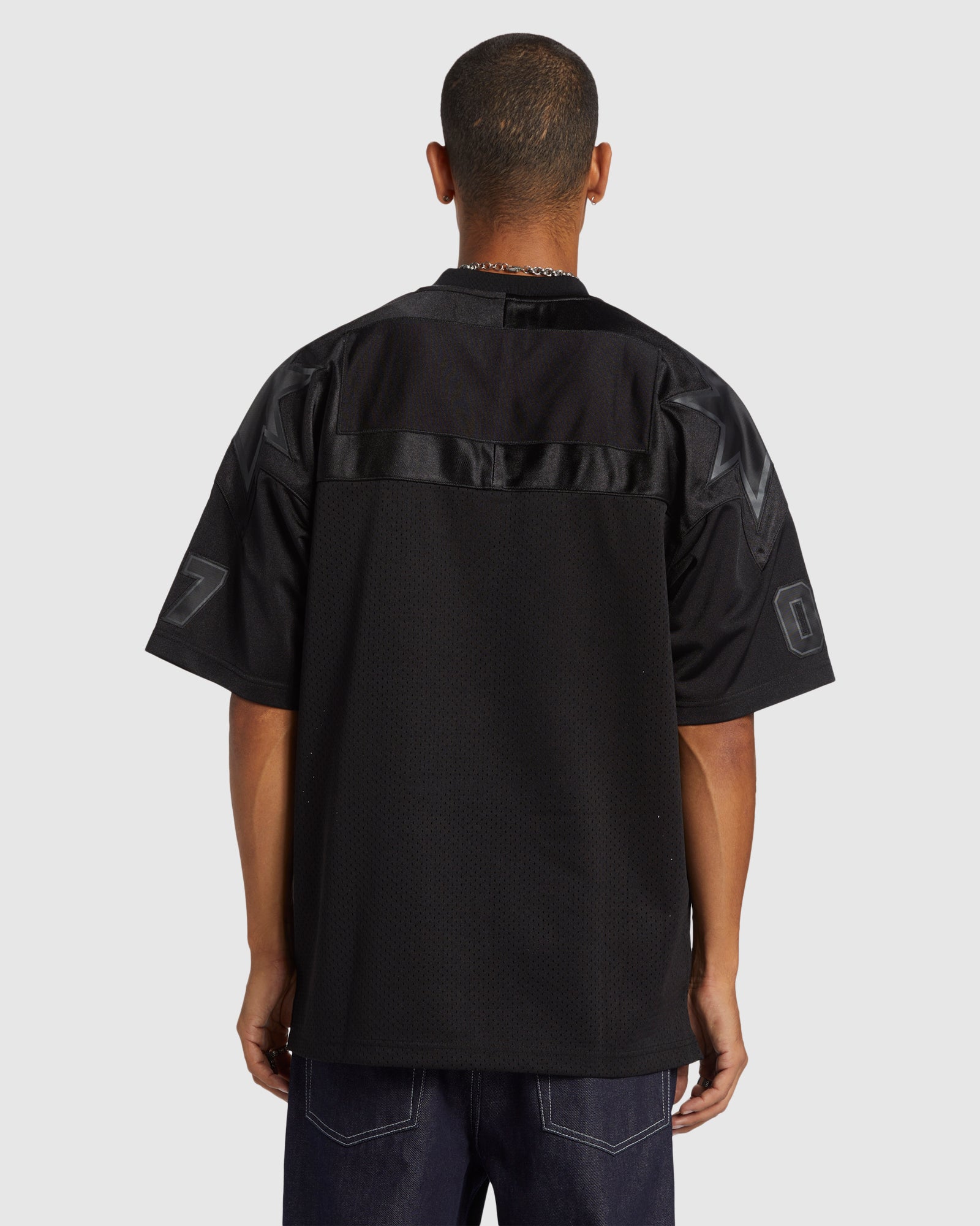 Mens Mens Blackout Football Jersey Top