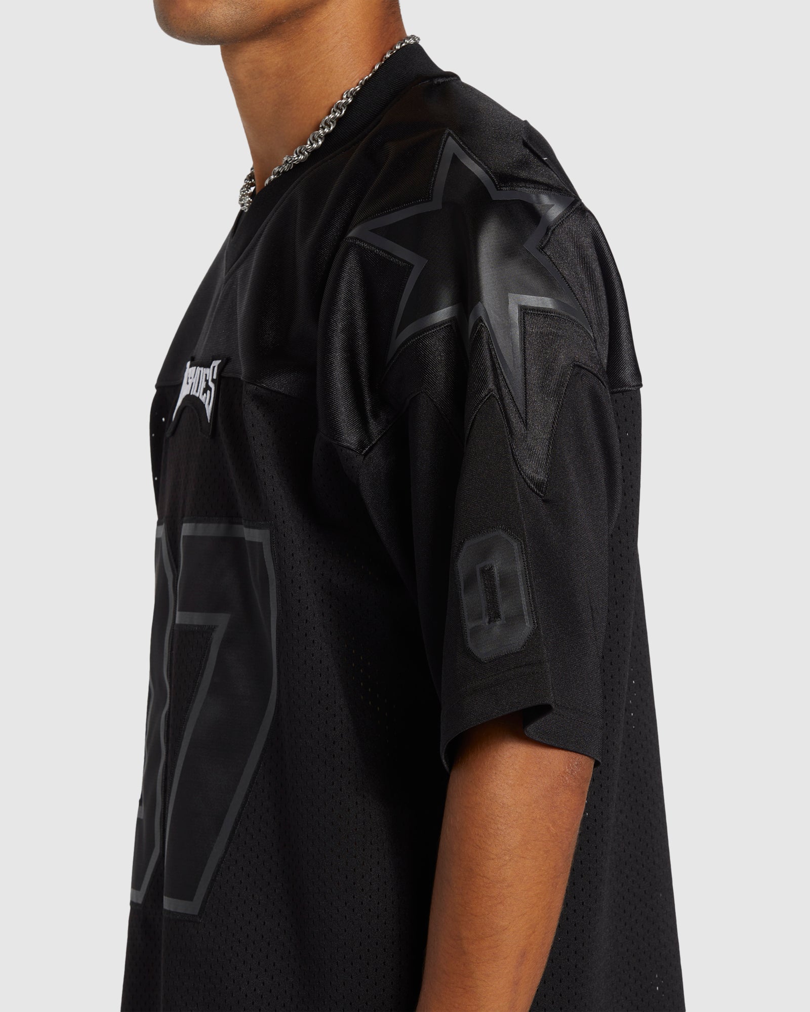 Mens Mens Blackout Football Jersey Top