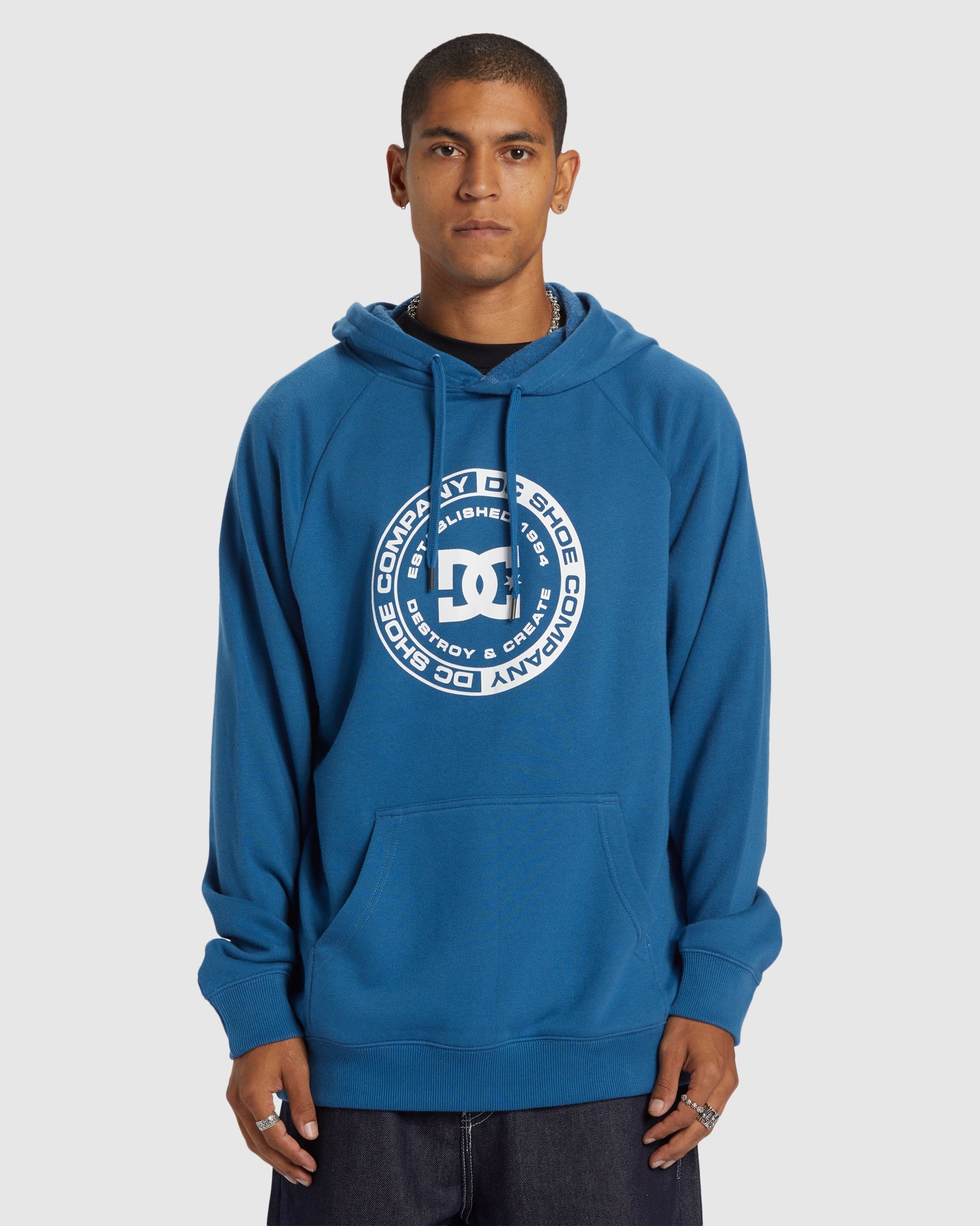 Mens DC Corpo Raglan Pullover Hoodie