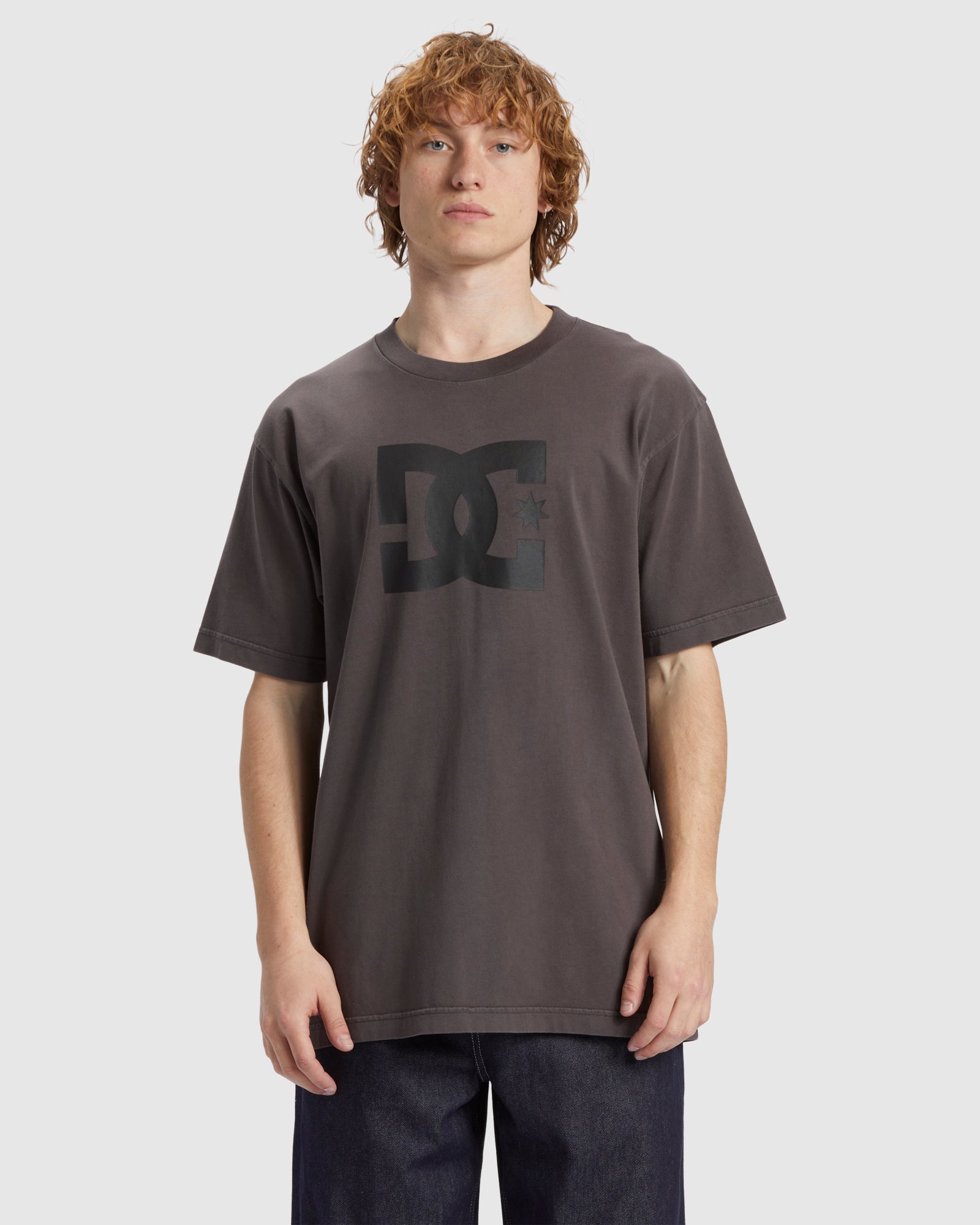 Mens DC Star Pigment Dye Heritage Short Sleeve T-Shirt