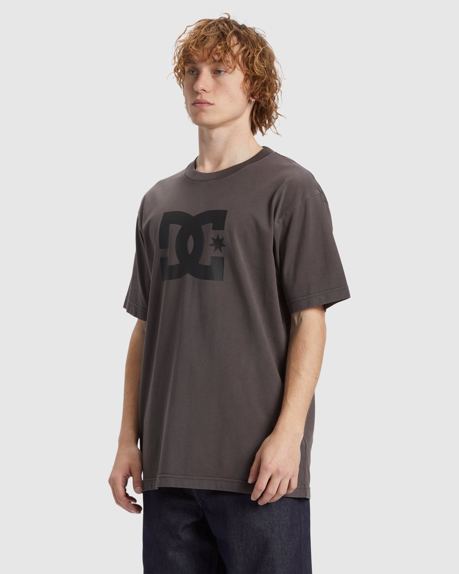 Mens DC Star Pigment Dye Heritage Short Sleeve T-Shirt