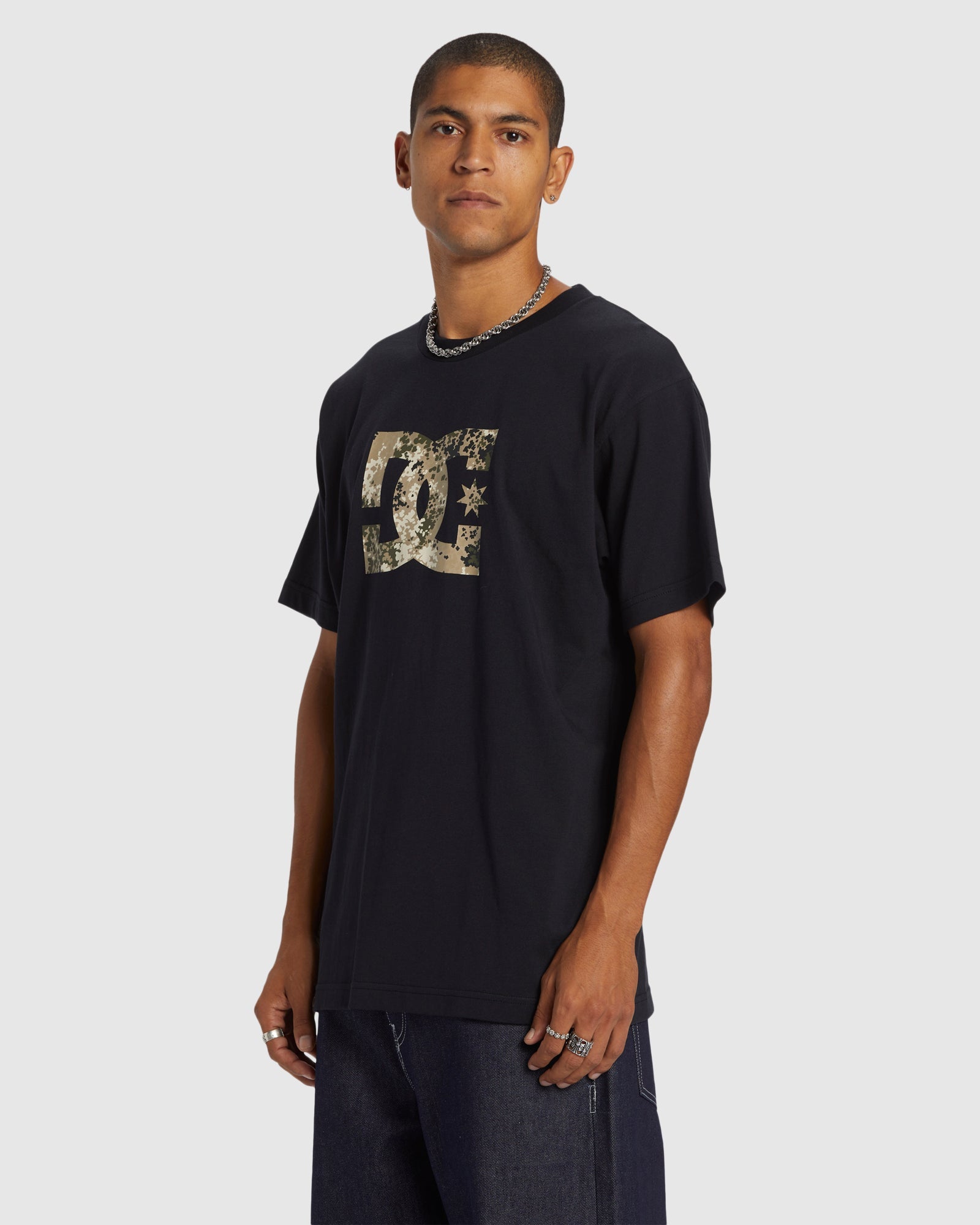 Mens DC Star Fill Heritage Short Sleeve T-Shirt